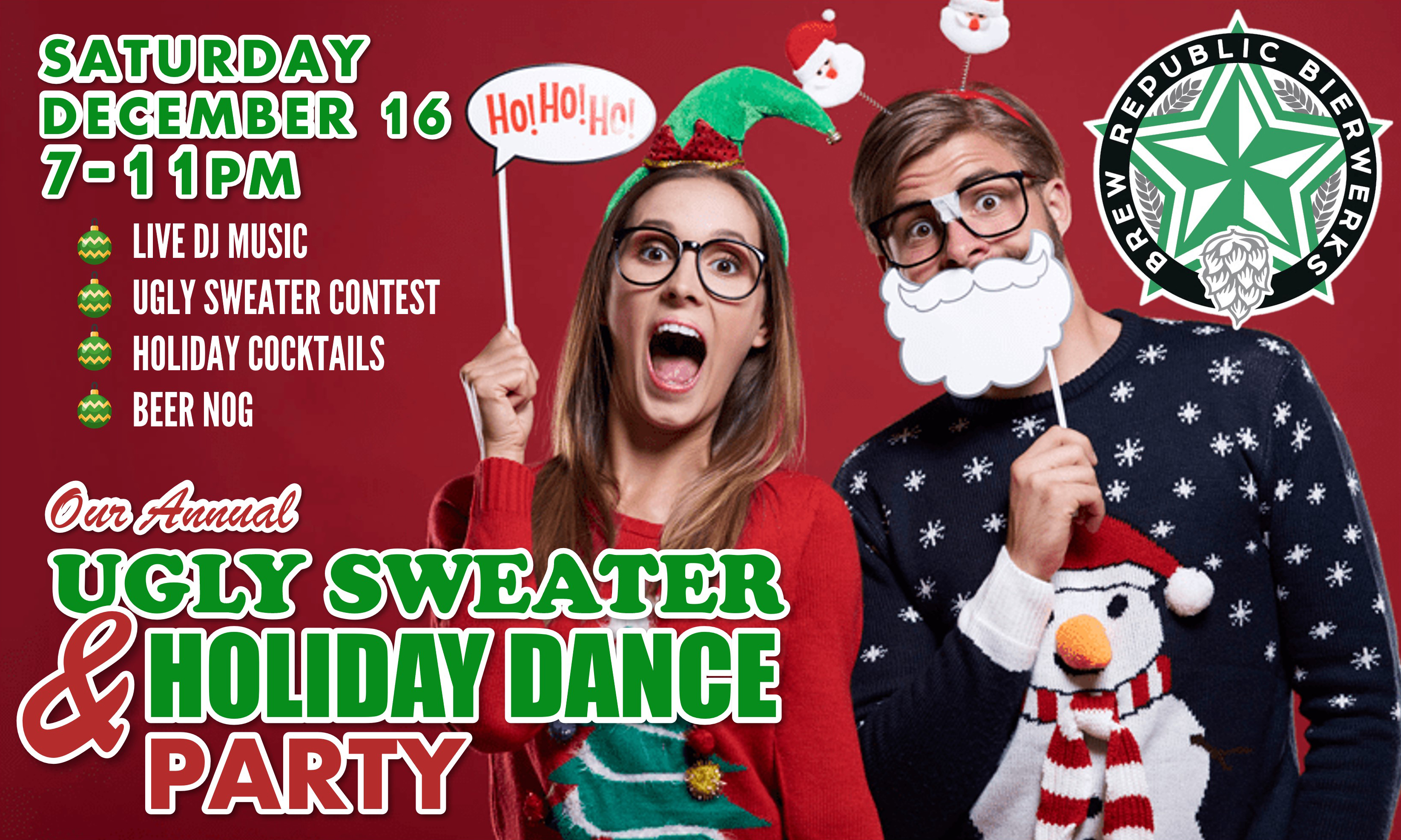Ugly Sweater and DJ Dance Party